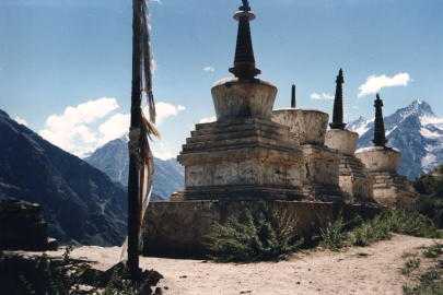    Chortens in the Himalayas