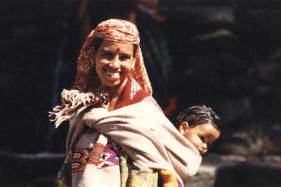    A women of the Kullu valley